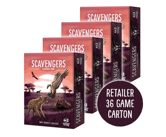 Scavengers Retail Carton (36 games) - Pre-order opening Thu 15 October